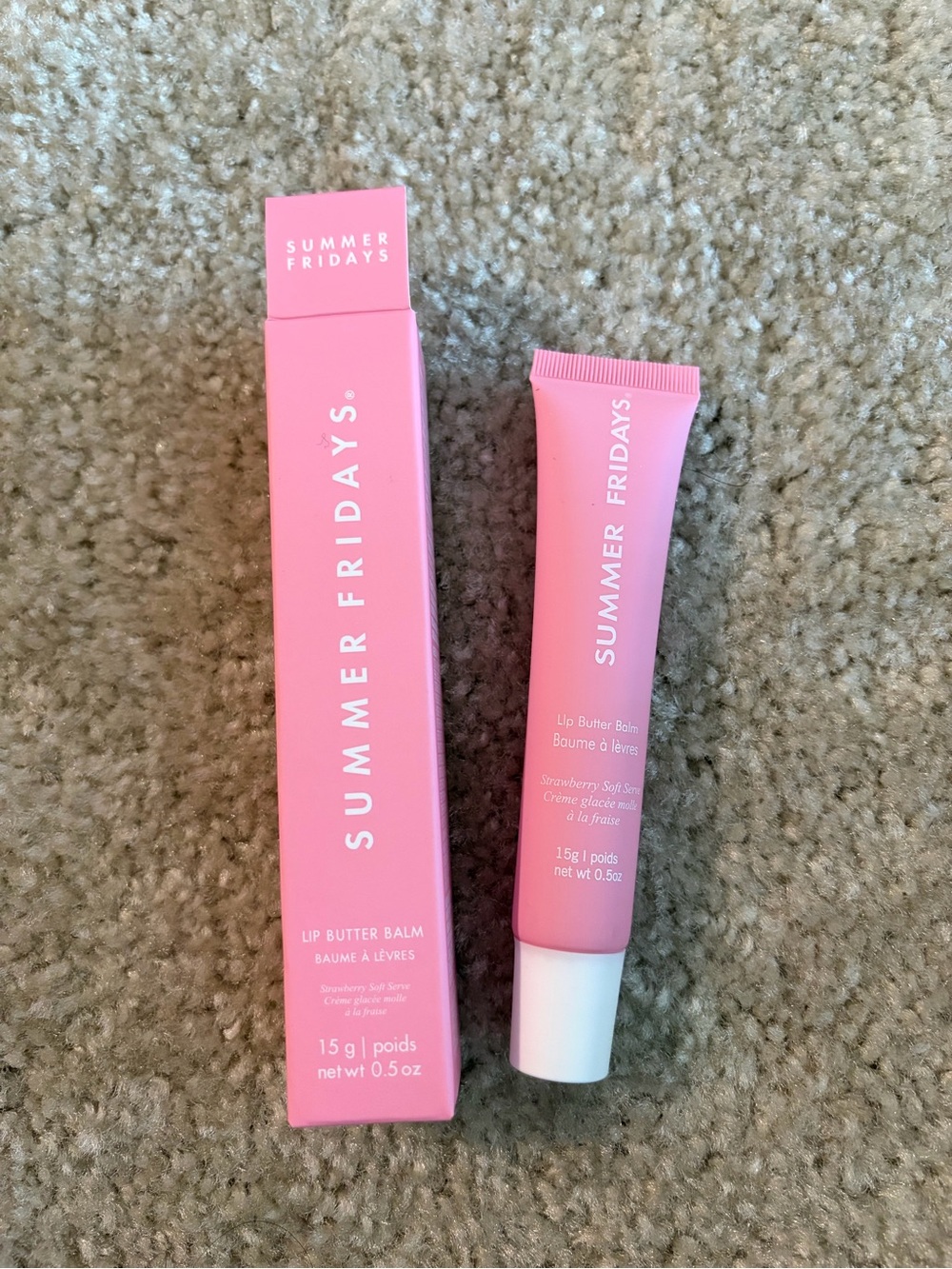 *NEW Limited Edition* Summer Fridays Lip Butter Balm — strawberry soft serve NWT